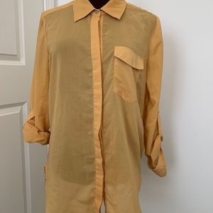 Yellow Chiffon Blouse